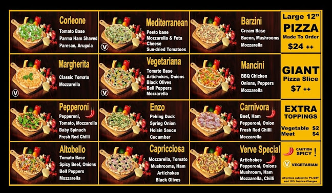 Opinii despre VERVE PIZZA BAR în Singapore - Hospitality and gastronomy