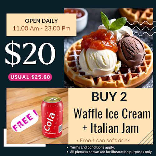 Comentarii opinii despre 2SCOOPS [NeWest @ Clementi] Gelato, Waffles, SAKE