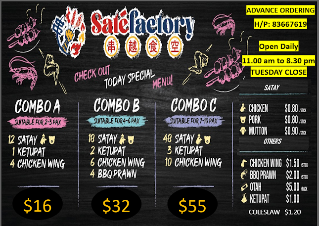 Satefactory (Satay/Chicken Wing)