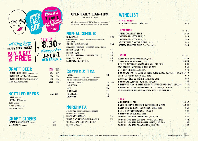 Opinii despre Lower East Side Tacqueria în Singapore - Hospitality and gastronomy