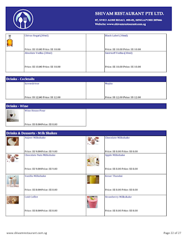 Opinii despre Shivam Restaurant - Indian Vegetarian Restaurant in Singapore în Singapore - Hospitality and gastronomy