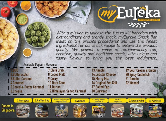 Opinii despre Eureka Popcorn - PLQ Mall Store în Singapore - Hospitality and gastronomy