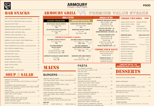 Armoury Steakhouse Orchard Central