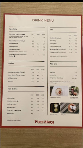 Opinii despre First Story Cafe - Coffee, Gelato, and Waffles în Singapore - Hospitality and gastronomy