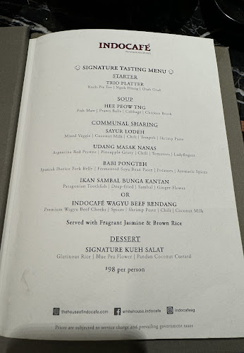 INDOCAFÉ - Peranakan Dining