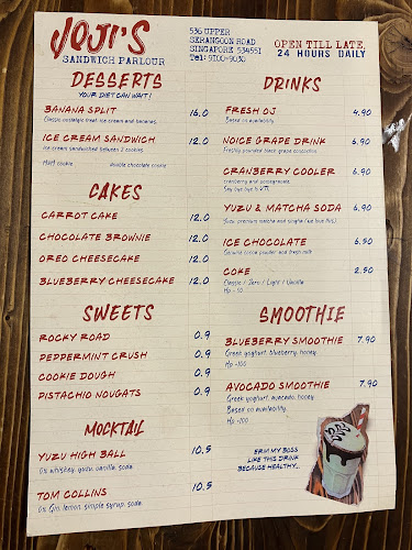 Opinii despre Joji's Sandwich Parlour în Singapore - Hospitality and gastronomy