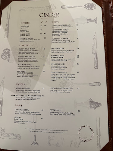 Cinder Steakhouse at Wheeler's Estate