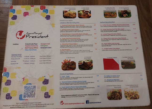 Opinii despre Ayam Penyet President - Hillion Bukit Panjang în Singapore - Hospitality and gastronomy