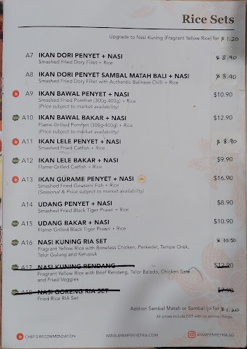 Ayam Penyet Ria - Lucky Plaza