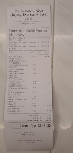 Oni Kimbap Obba Jjajang Express (Bukit Merah Central) - Hospitality and gastronomy