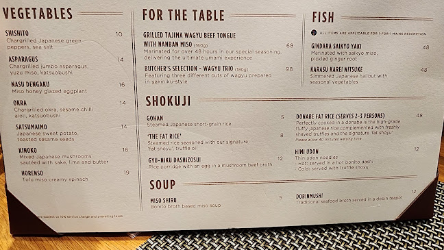 Opinii despre Fat Cow - Japanese Wagyu @ Camden Medical Centre în Singapore - Hospitality and gastronomy