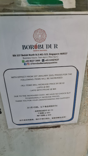 Borobudur Nonya Pastries Pte Ltd