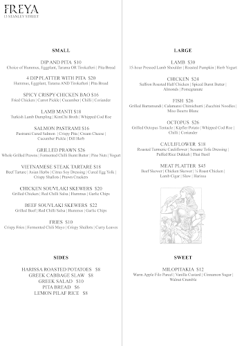 Opinii despre FREYA Modern Mediterranean în Singapore - Hospitality and gastronomy