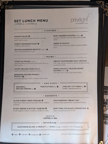 Opinii despre Privé Kent Ridge în Singapore - Hospitality and gastronomy