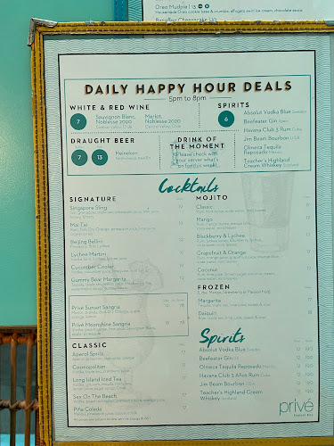 Opinii despre Privé @ Keppel Bay în Singapore - Hospitality and gastronomy