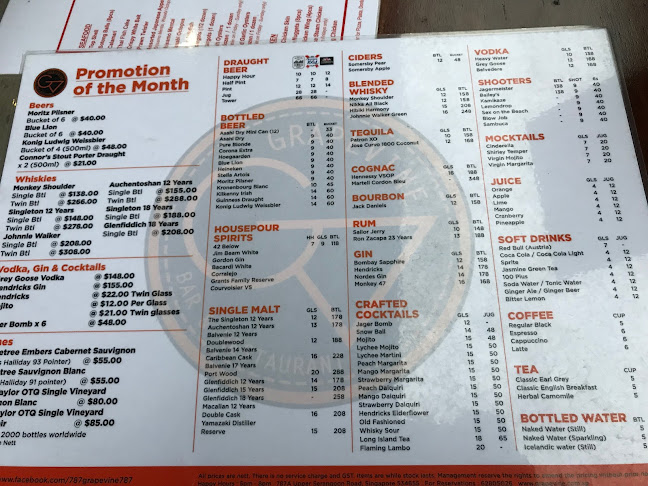 Grapevine Cafe Bar & Restaurant - Singapore