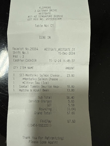 Flipper's Westgate - Hospitality and gastronomy