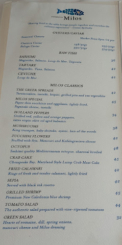 Opinii despre estiatorio Milos în Singapore - Hospitality and gastronomy