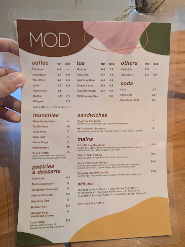 Opinii despre MOD CAFE în Singapore - Hospitality and gastronomy