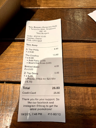 Toko Burgers @ Al Makan - Singapore