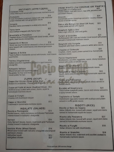 Opinii despre Cacio e Pepe Italian Restaurant în Singapore - Hospitality and gastronomy