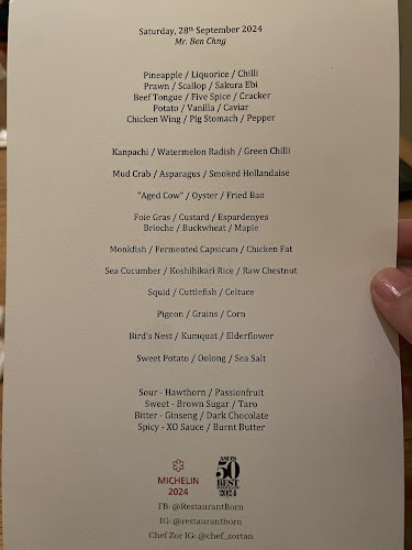 Opinii despre Restaurant Born în Singapore - Hospitality and gastronomy