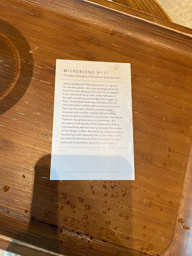 Starbucks Reserve - Hospitality and gastronomy