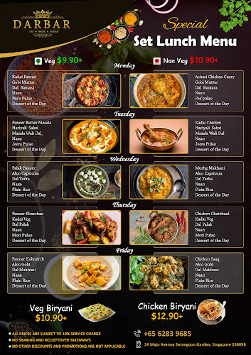 Opinii despre DARBAR Eat-Drink-Indian în Singapore - Hospitality and gastronomy