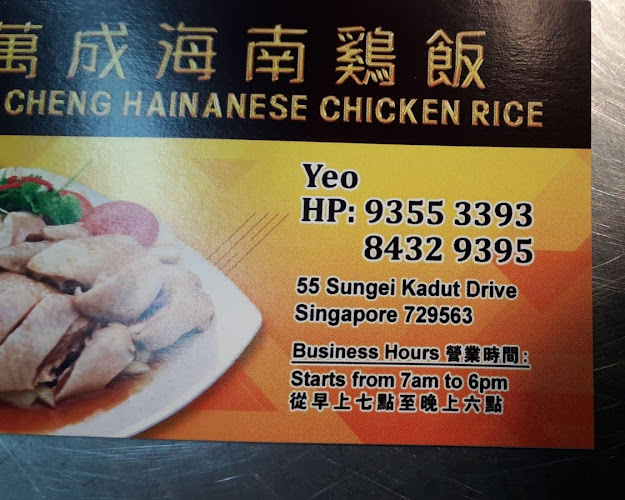 万成海南鸡饭 Wan Cheng Hainan Chicken Rice - Hospitality and gastronomy