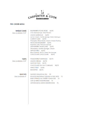 Carpenter & Cook - Hospitality and gastronomy