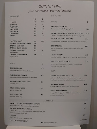 Opinii despre Quintet Five în Singapore - Hospitality and gastronomy