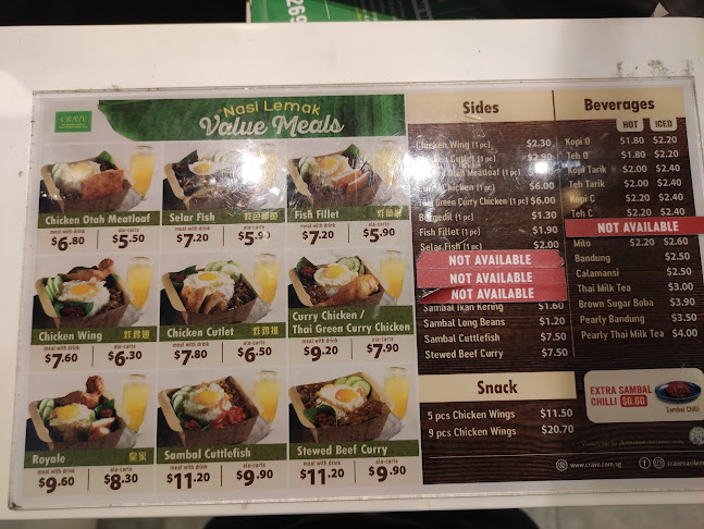 Crave Nasi Lemak @ Eastpoint Mall - Singapore