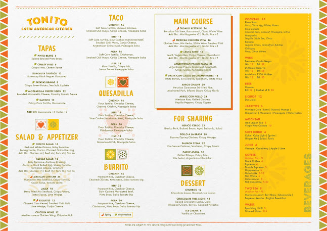 TONITO Latin American Kitchen @ Jewel