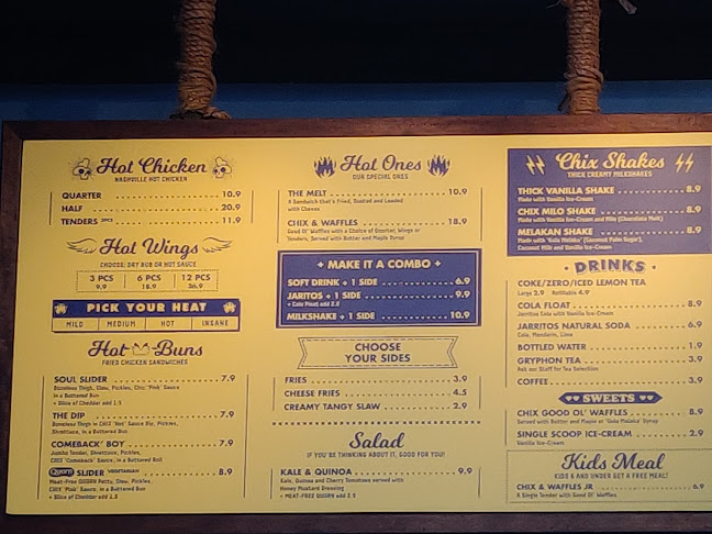 Opinii despre Chix Hot Chicken | Nashville Hot Fried Chicken Singapore în Singapore - Hospitality and gastronomy