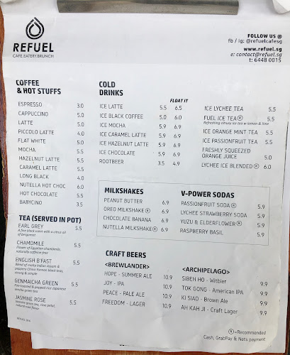 Opinii despre Refuel Cafe în Singapore - Hospitality and gastronomy