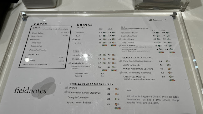 Opinii despre Fieldnotes, Neil Road în Singapore - Hospitality and gastronomy