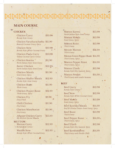 My Kitchen - Kerala Restaurant Singapore