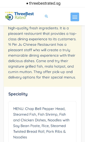 一品居中餐馆 Yi Pin Ju Chinese Restaurant