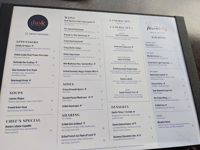 Dusk @ Mount Faber Peak - Hospitality and gastronomy