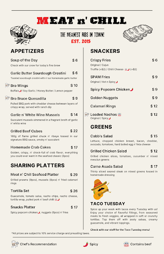 Meat n' Chill • Steak n' Ribs Restaurant - Singapore