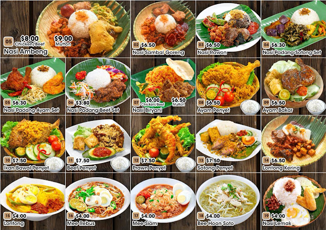 Raden Lina Nasi Padang @ West Plaza Pasir Ris (Koufu FoodCourt) - Singapore