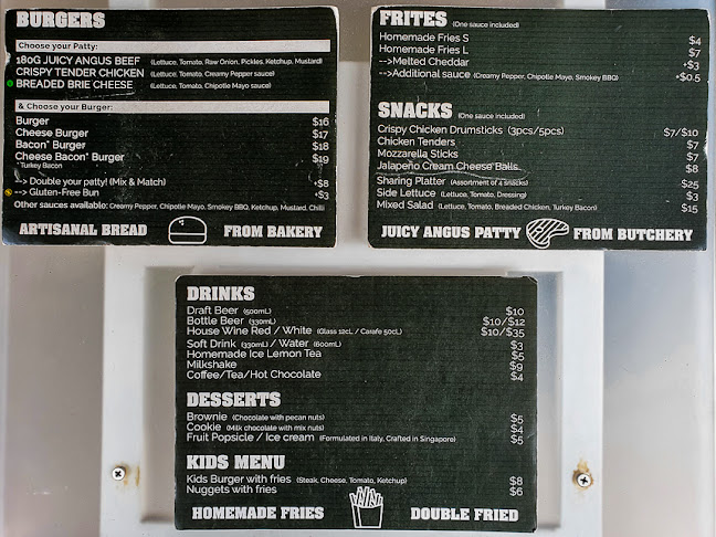 Opinii despre Burger & Steak Frites în Singapore - Hospitality and gastronomy