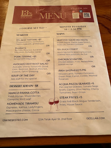 13% Wine Bistro @Telok Ayer - Singapore