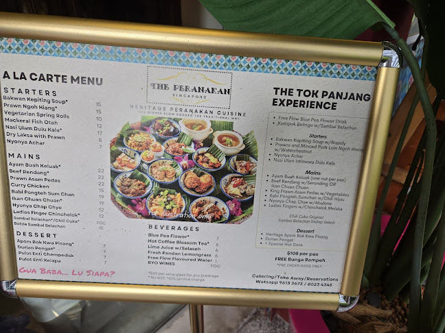 The Peranakan Restaurant Singapore