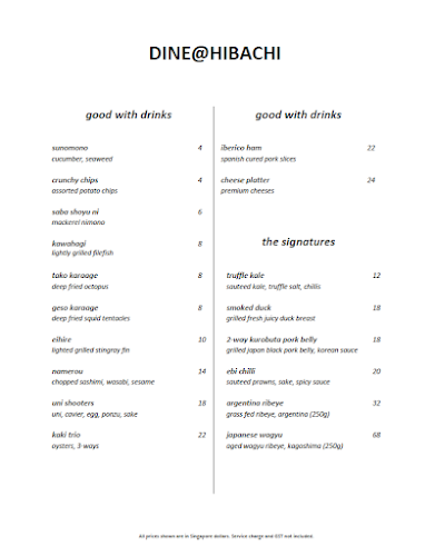 Opinii despre HIBACHI JAPANESE CASUAL DINING în Singapore - Hospitality and gastronomy