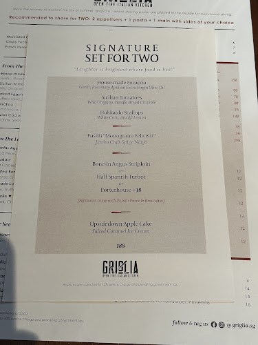 Griglia Open Fire Italian Kitchen - Katong - Hospitality and gastronomy