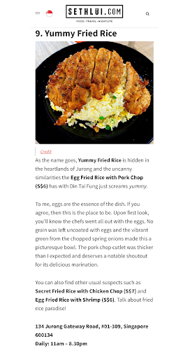 Yummy Fried Rice - Punggol Coast Bus Interchange