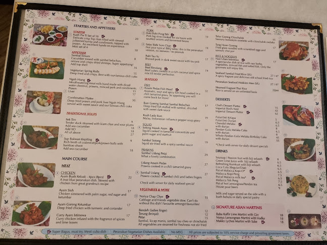 Opinii despre The Peranakan Restaurant Singapore în Singapore - Hospitality and gastronomy