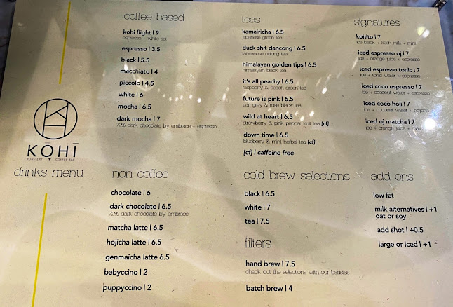 Opinii despre Kōhī Roastery & Coffee Bar UIC în Singapore - Hospitality and gastronomy