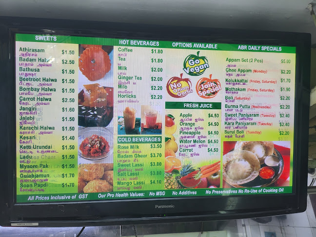 Ananda Bhavan Restauarnt - Singapore